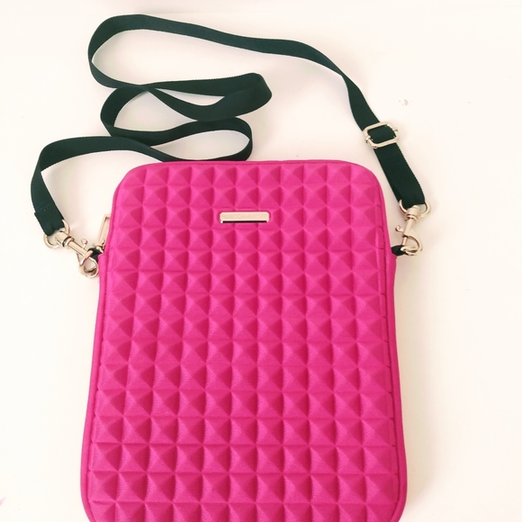 Rebecca Minkoff Handbags - Rebecca Minkoff Pink Black Fabric Shoulder Bag